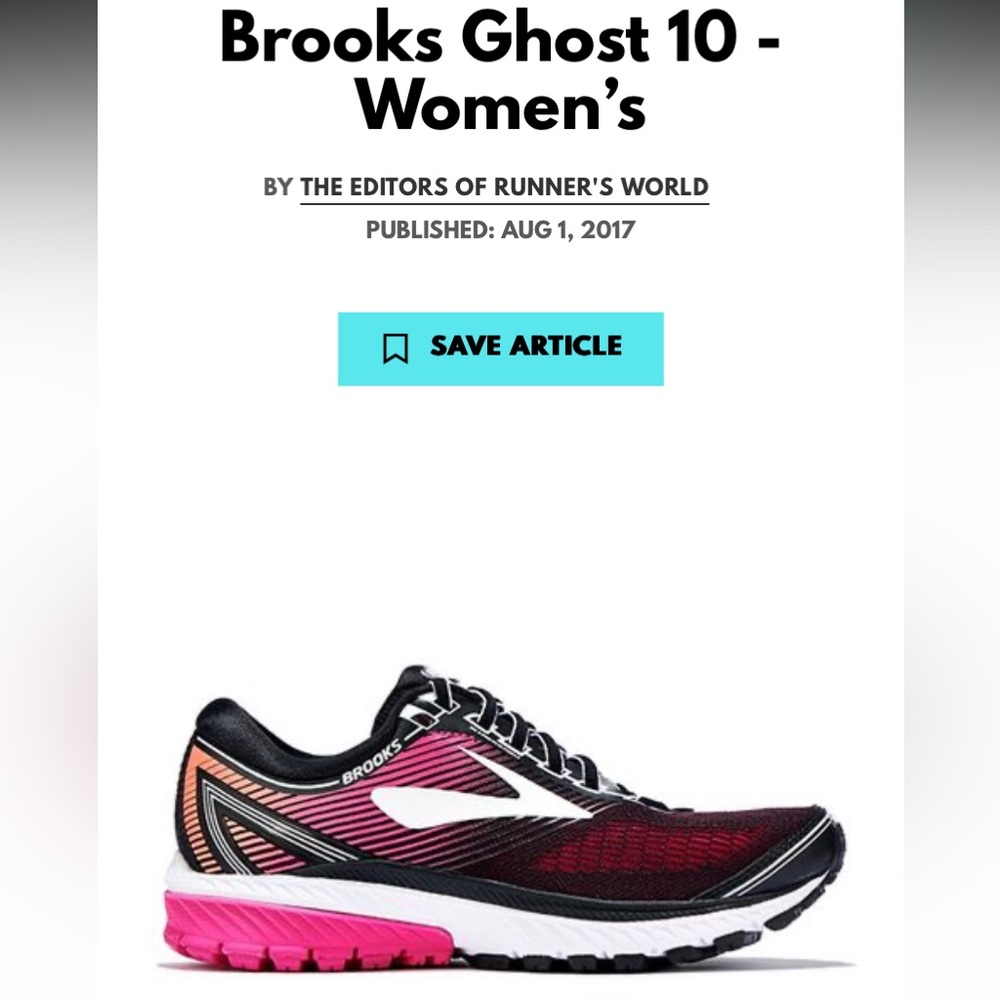 Good condition- Brooks ghost 10- Sz women’s 6